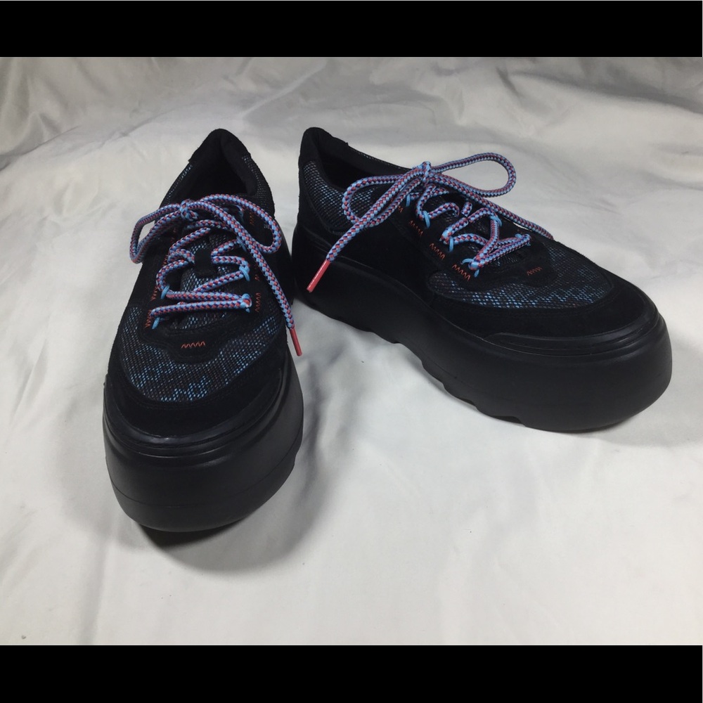 Ugg Marin Mega Lace Heritage Black Sneakers 10